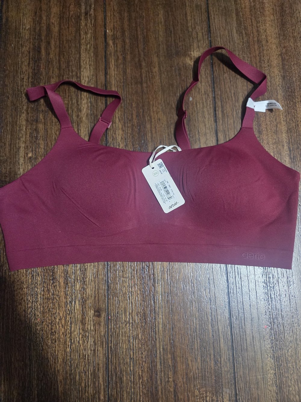 aerie Seamless Wireless Bralette - Maroon